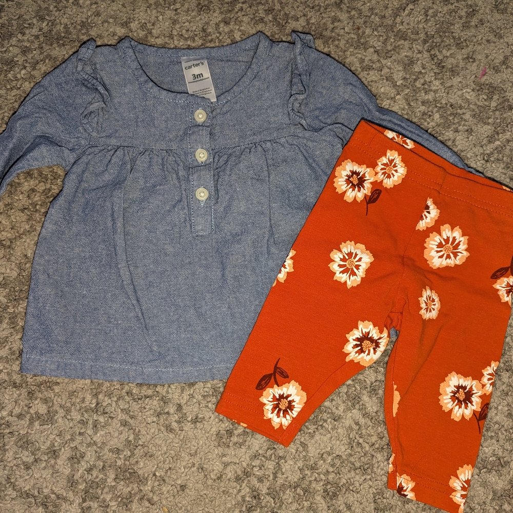 2pc Baby outfit from Carters.